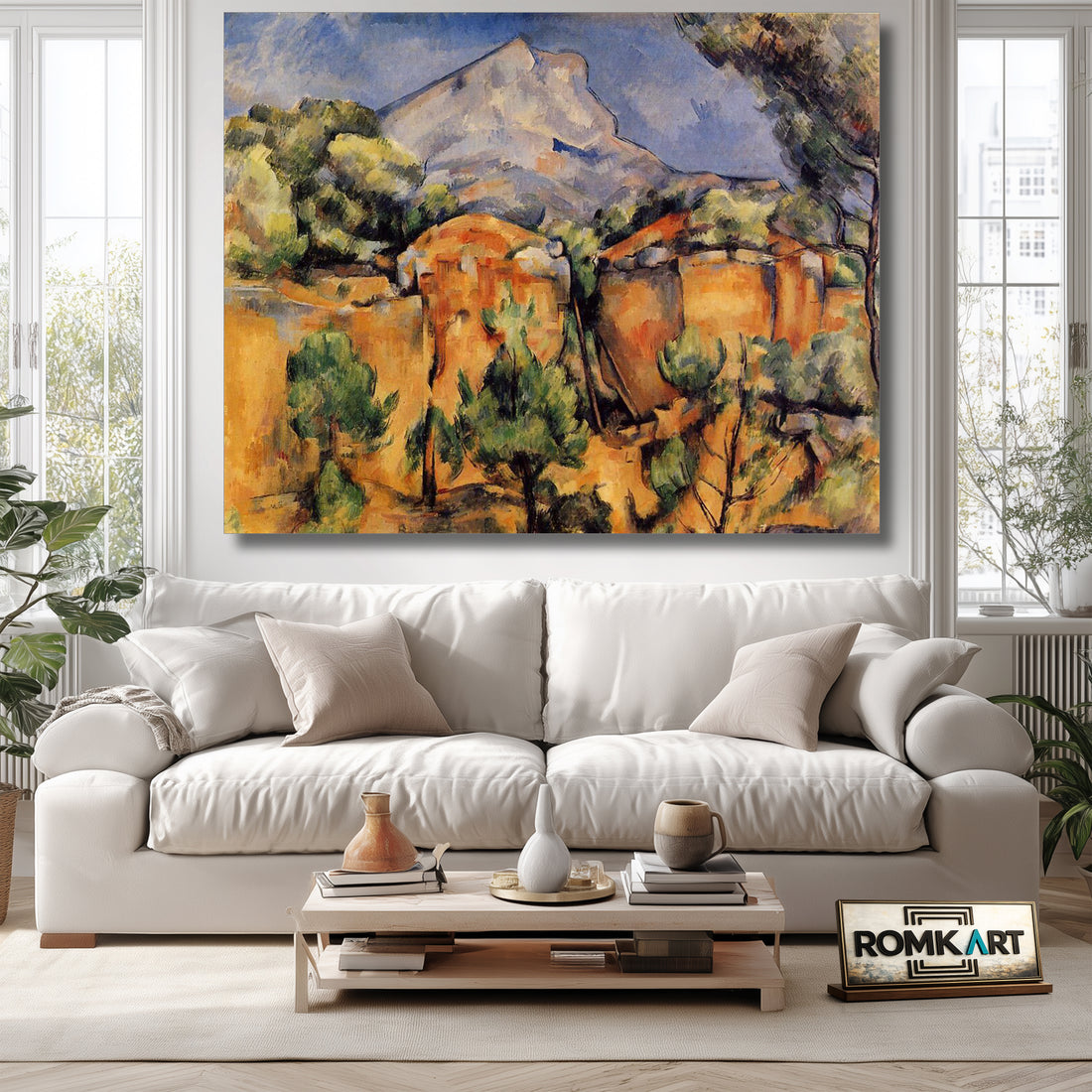 Paul Cezanne The Sainte-victoire Mountain Seen From The Bibemus Quarry 1897 – Reproduction