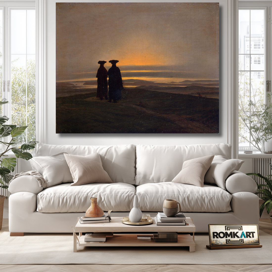 Caspar David Friedrich Sunset 1837 – Reproduction