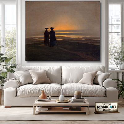 Caspar David Friedrich Sunset 1837 – Reproduction