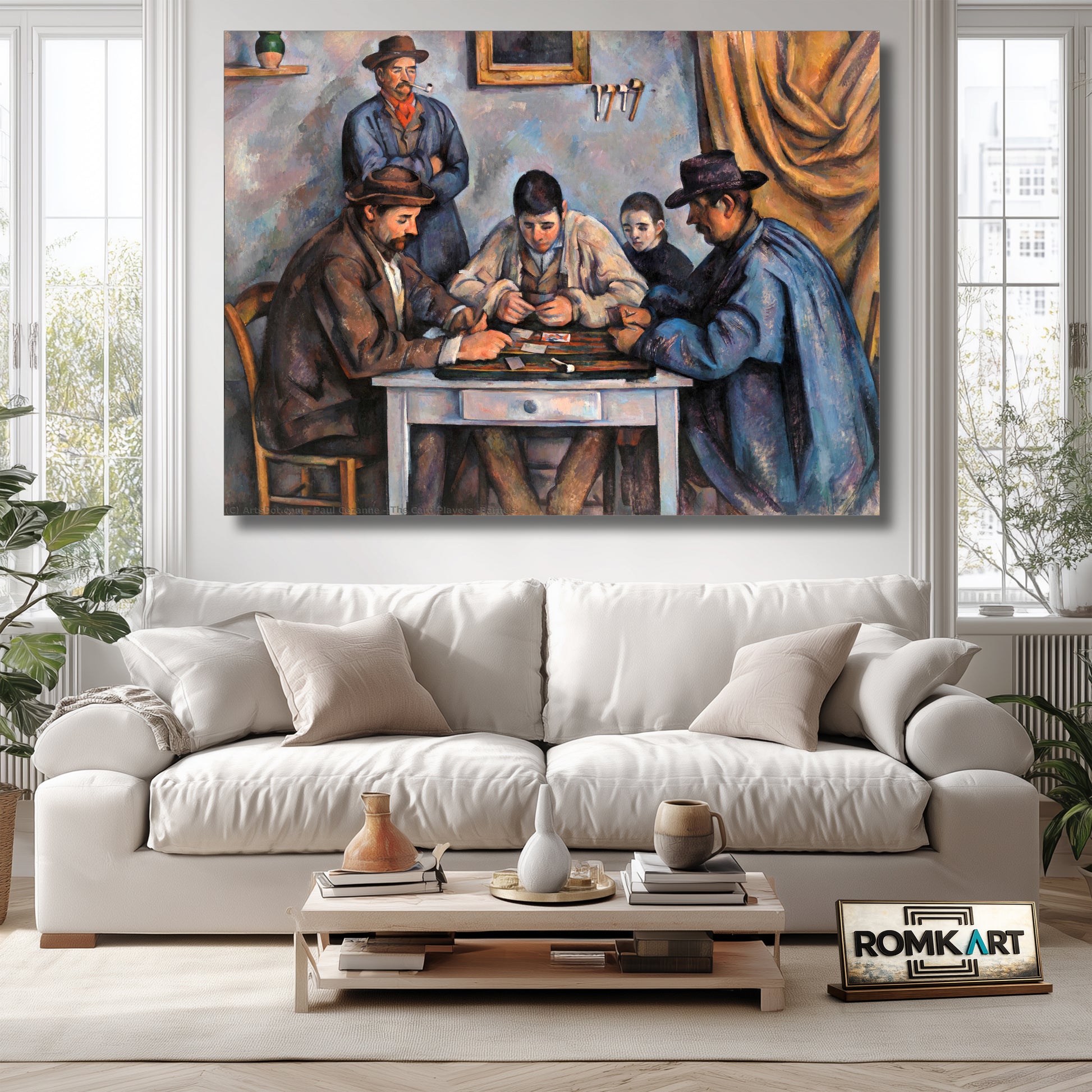 Paul Cezanne The Card Players 1890-1892 – Reproduction
