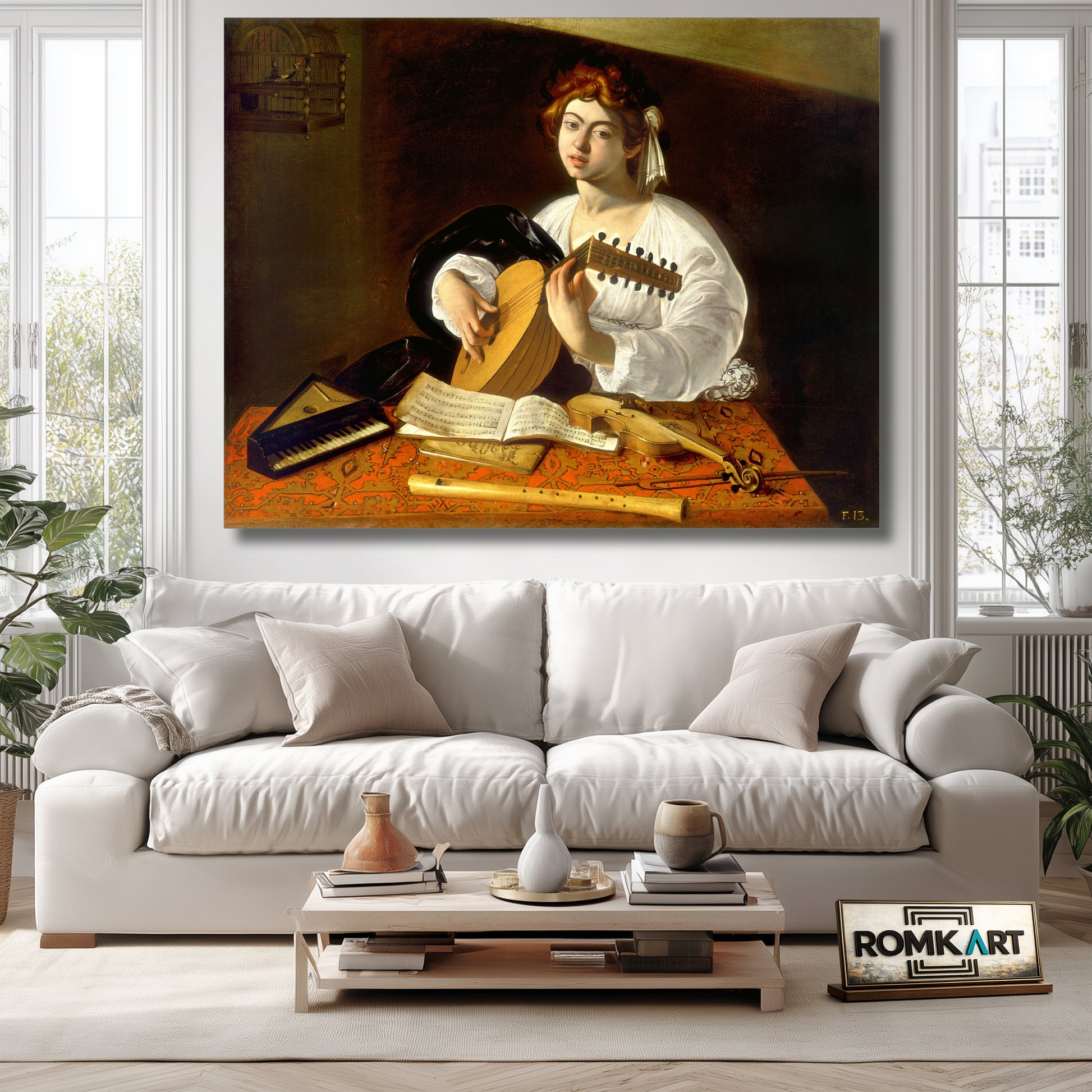 Caravaggio The Lute Player 1600 – Reproduction