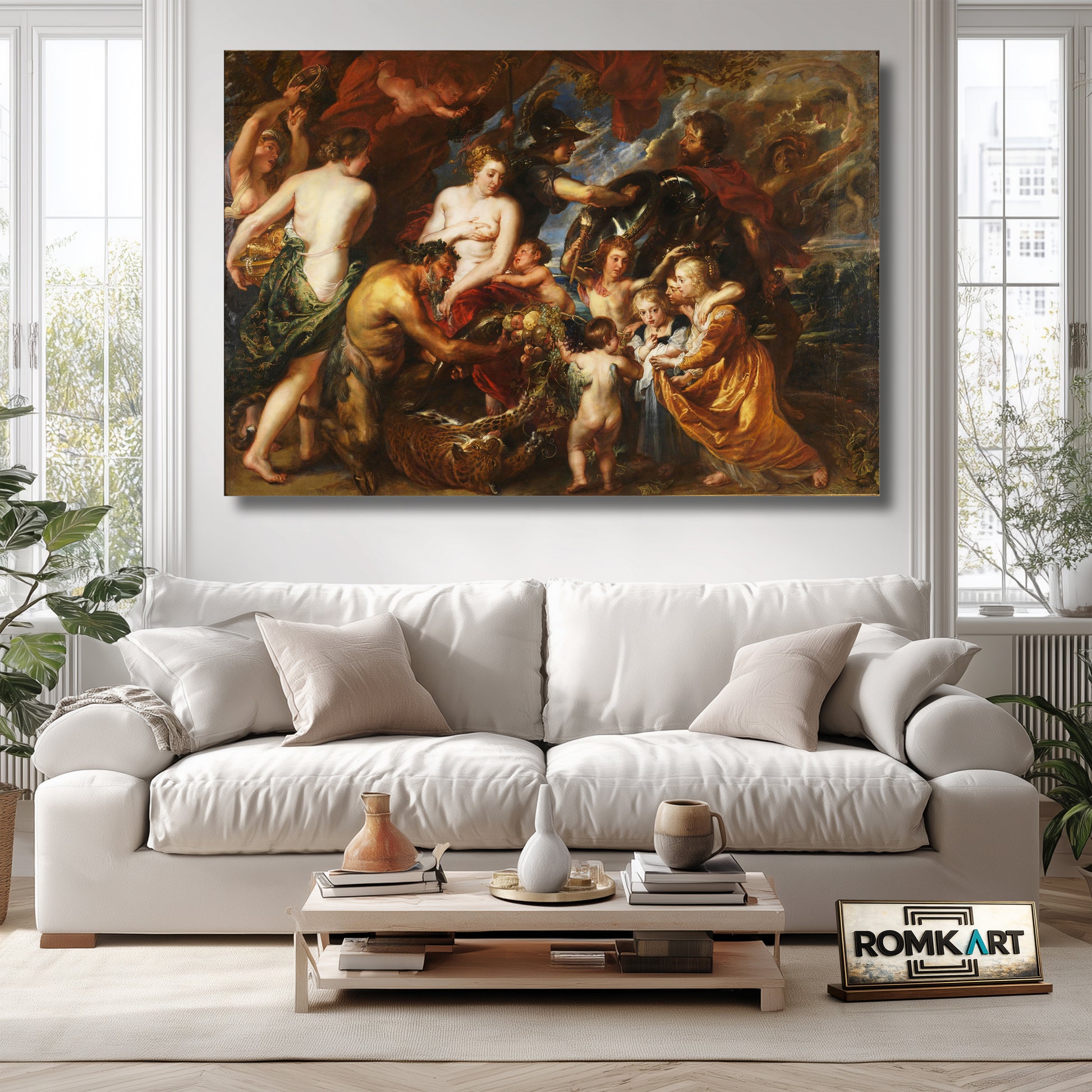 Peter Paul Rubens Minerva Protects Pax From Mars Peace And War 1629 – Reproduction
