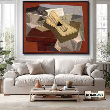 Juan Gris - Guitar And Newspaper 1925 Cubism – Reproduction