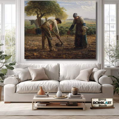 Jean-francois Millet Potato Planters 1861 – Reproduction