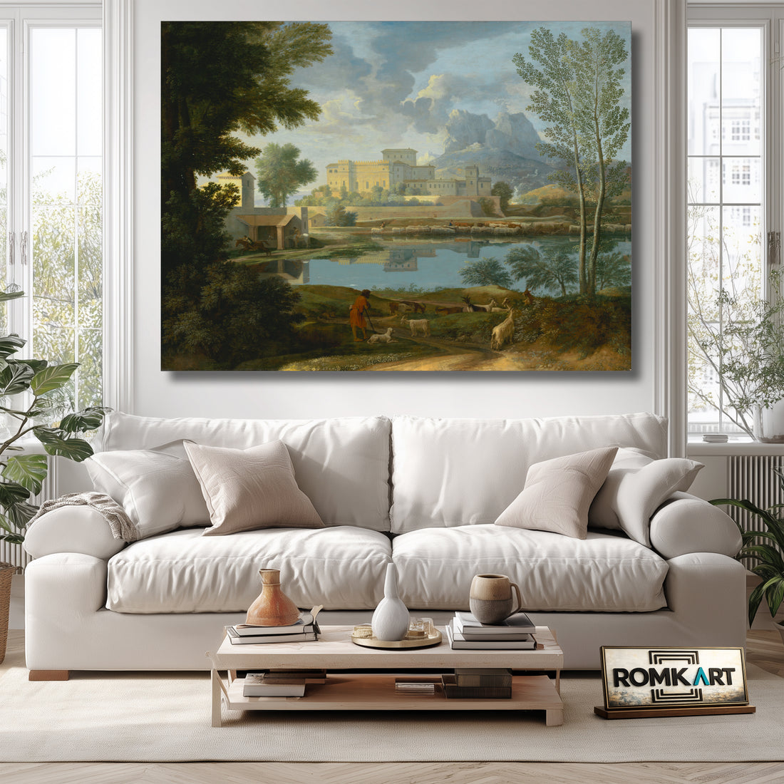 Nicolas Poussin Landscape In Calm Weather 1651 – Reproduction
