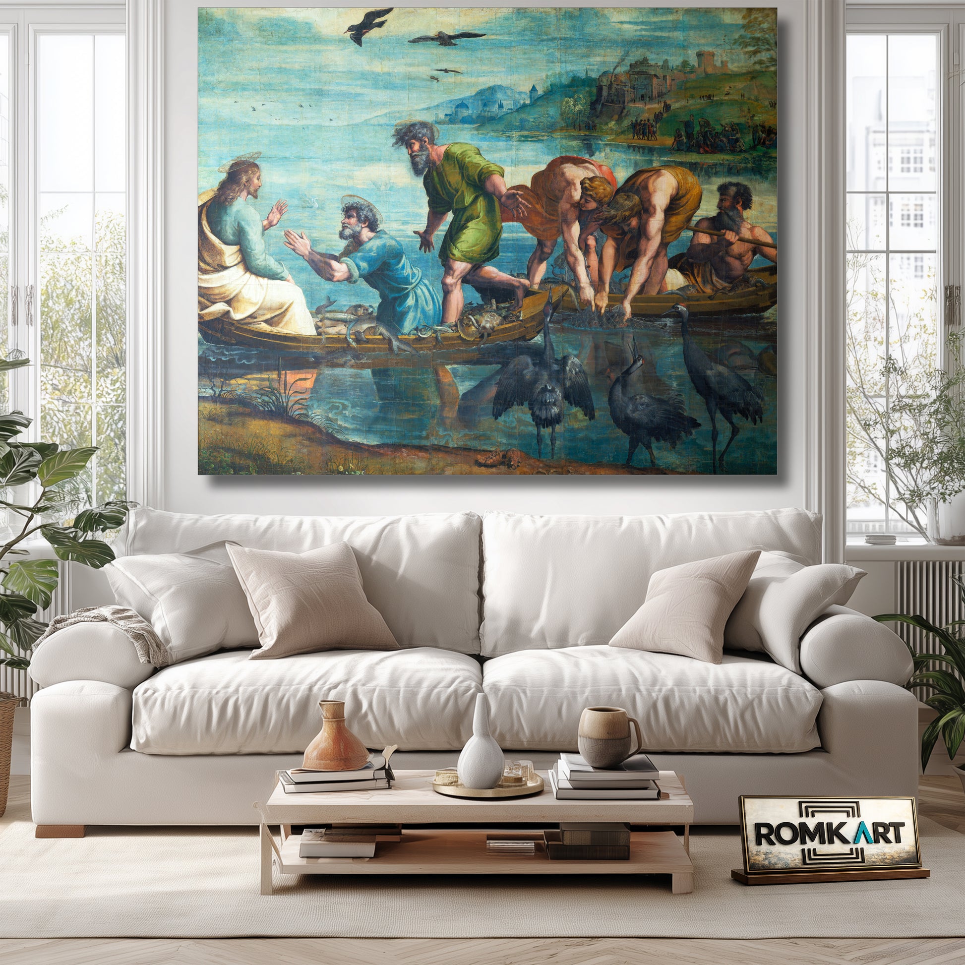 Raphael The Miraculous Draft Of Fishes 1515 Raphael Cartoons – Reproduction