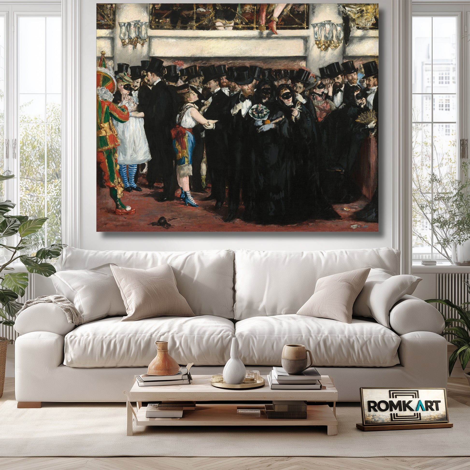 Edouard Manet Masked Ball At The Opera 1873 – Reproduction