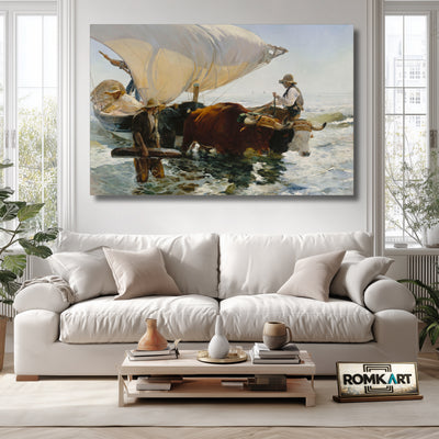 Joaquin Sorolla The Return From Fishing 1894 – Reproduction