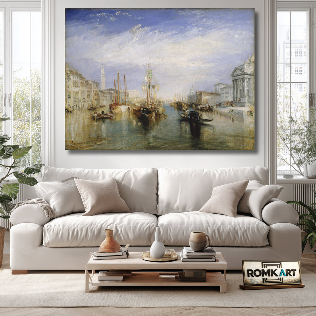 William Turner Venice The Grand Canal From The Porch Of Madonna Della Salute 1835 – Reproduction