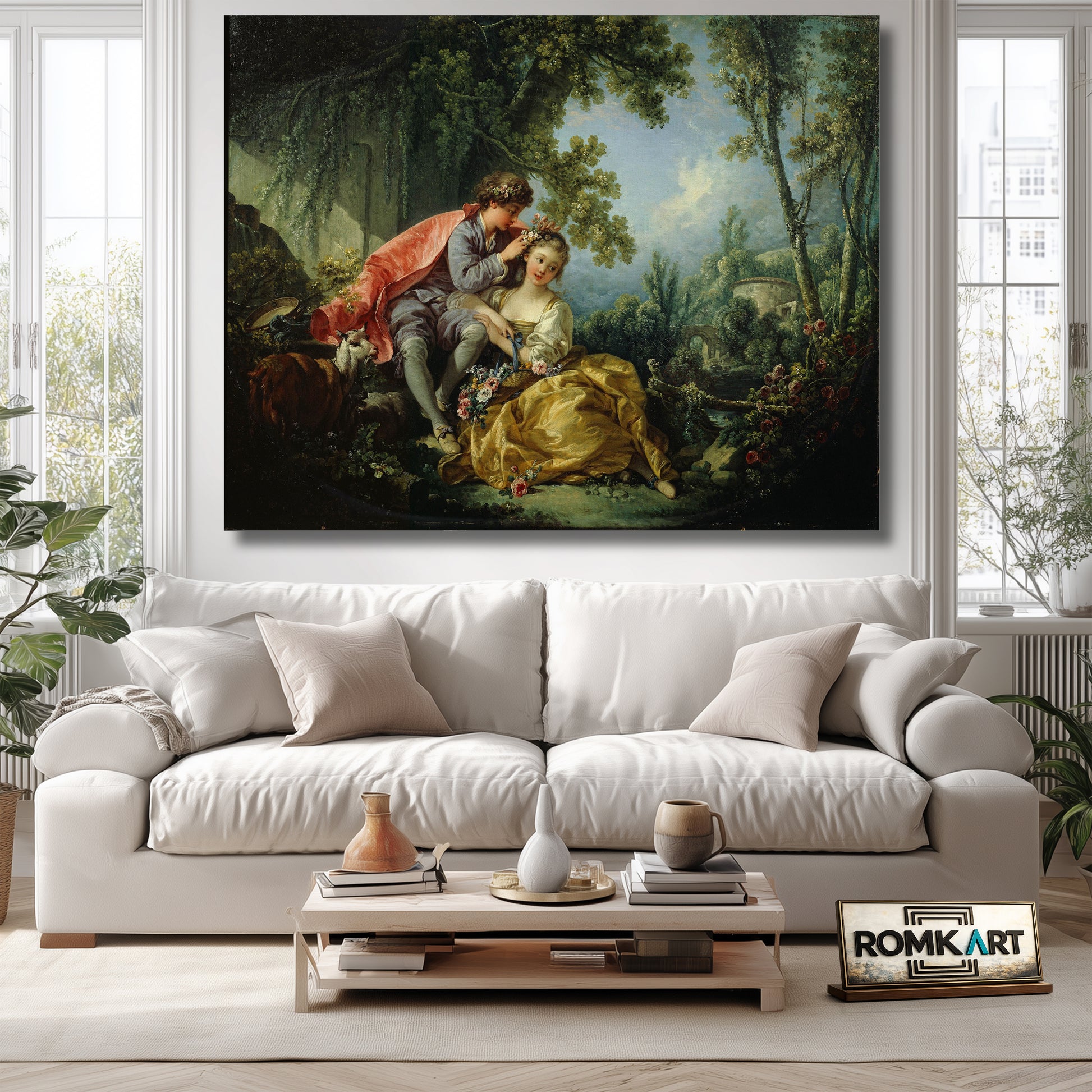 Francois Boucher The Four Seasons Spring 1755 – Reproduction