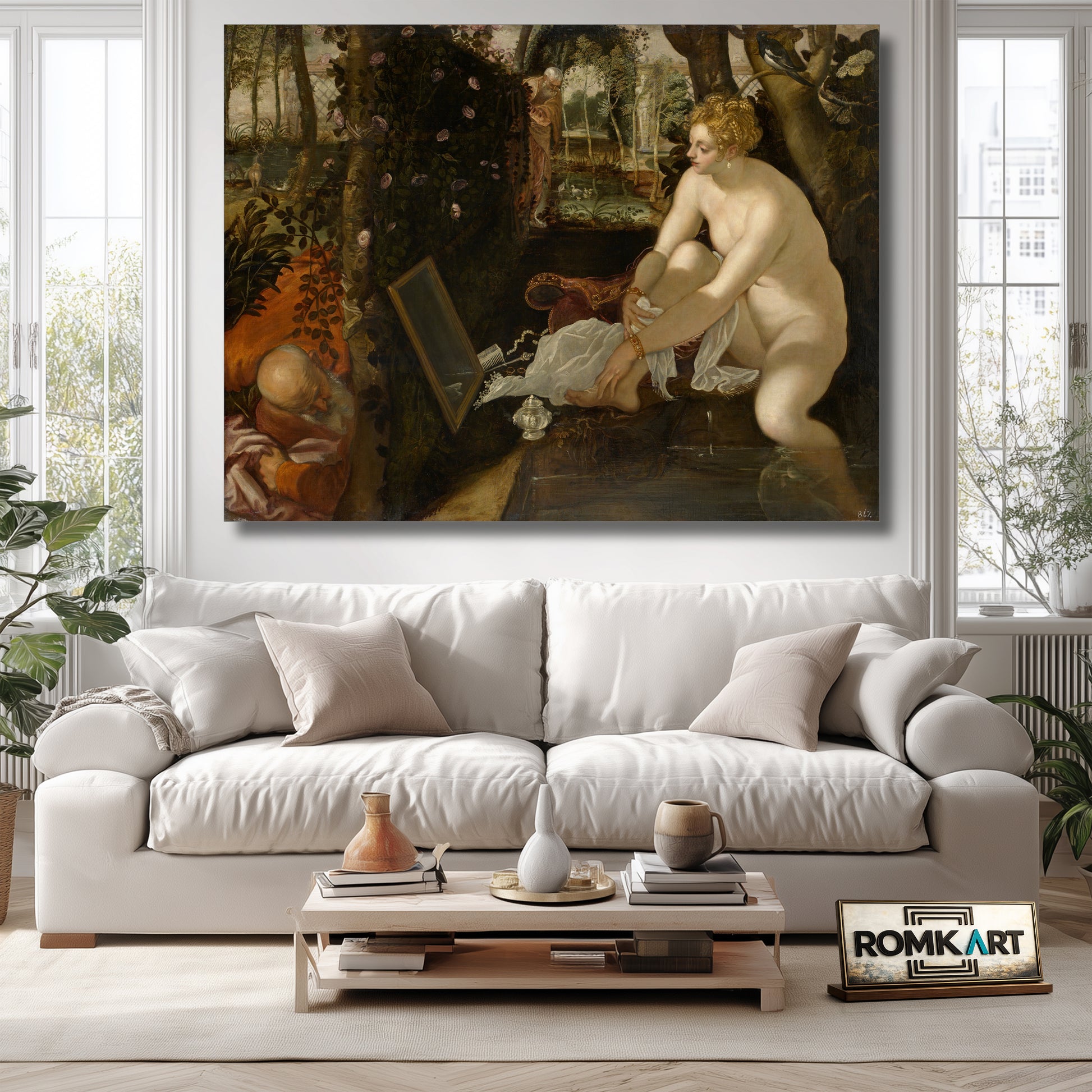 Tintoretto Susanna And The Elders 1555-1556 – Reproduction