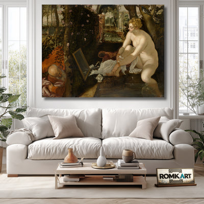 Tintoretto Susanna And The Elders 1555-1556 – Reproduction