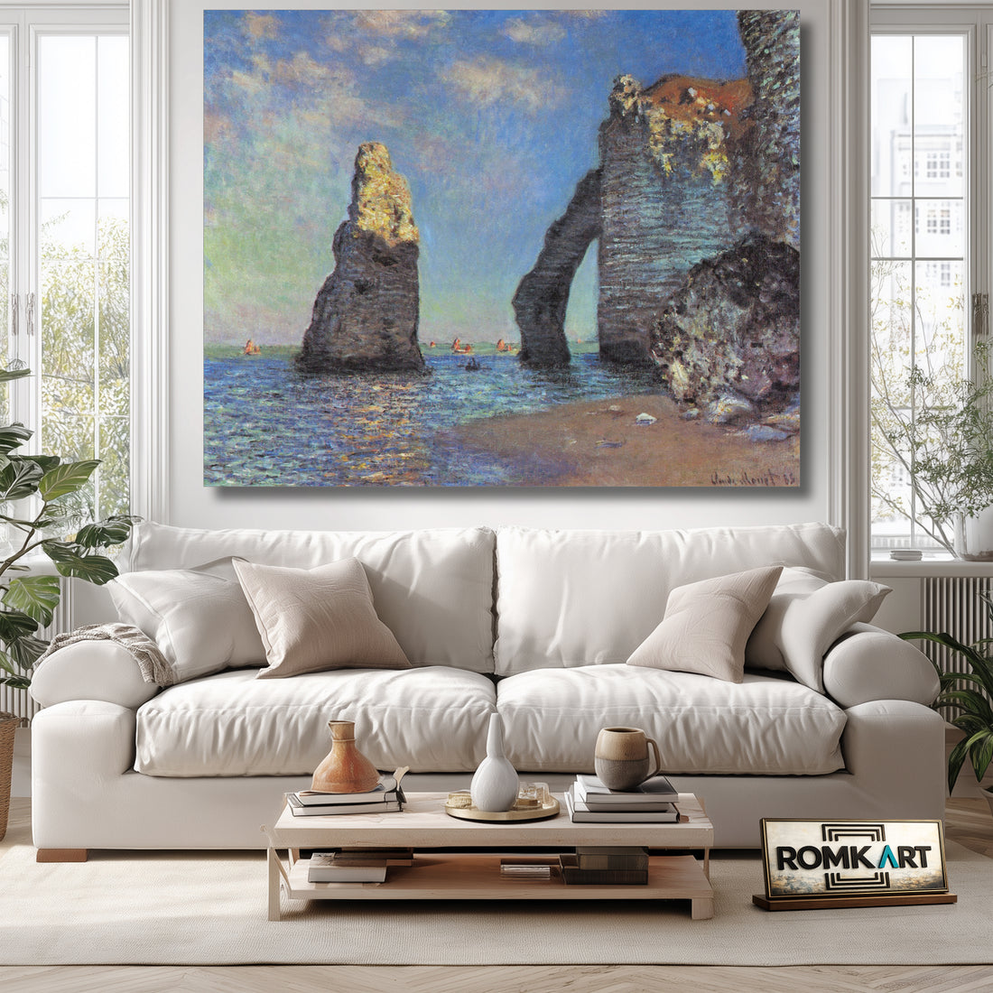 Claude Monet The Cliffs At Etretat C 1885 – Reproduction