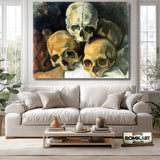 Paul Cezanne Pyramid Of Skulls 1901 – Reproduction
