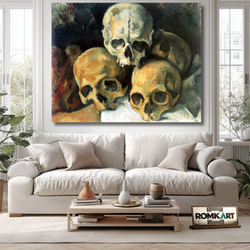 Paul Cezanne Pyramid Of Skulls 1901 – Reproduction