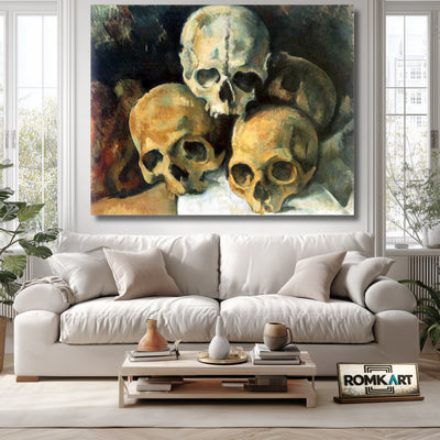 Paul Cezanne Pyramid Of Skulls 1901 – Reproduction