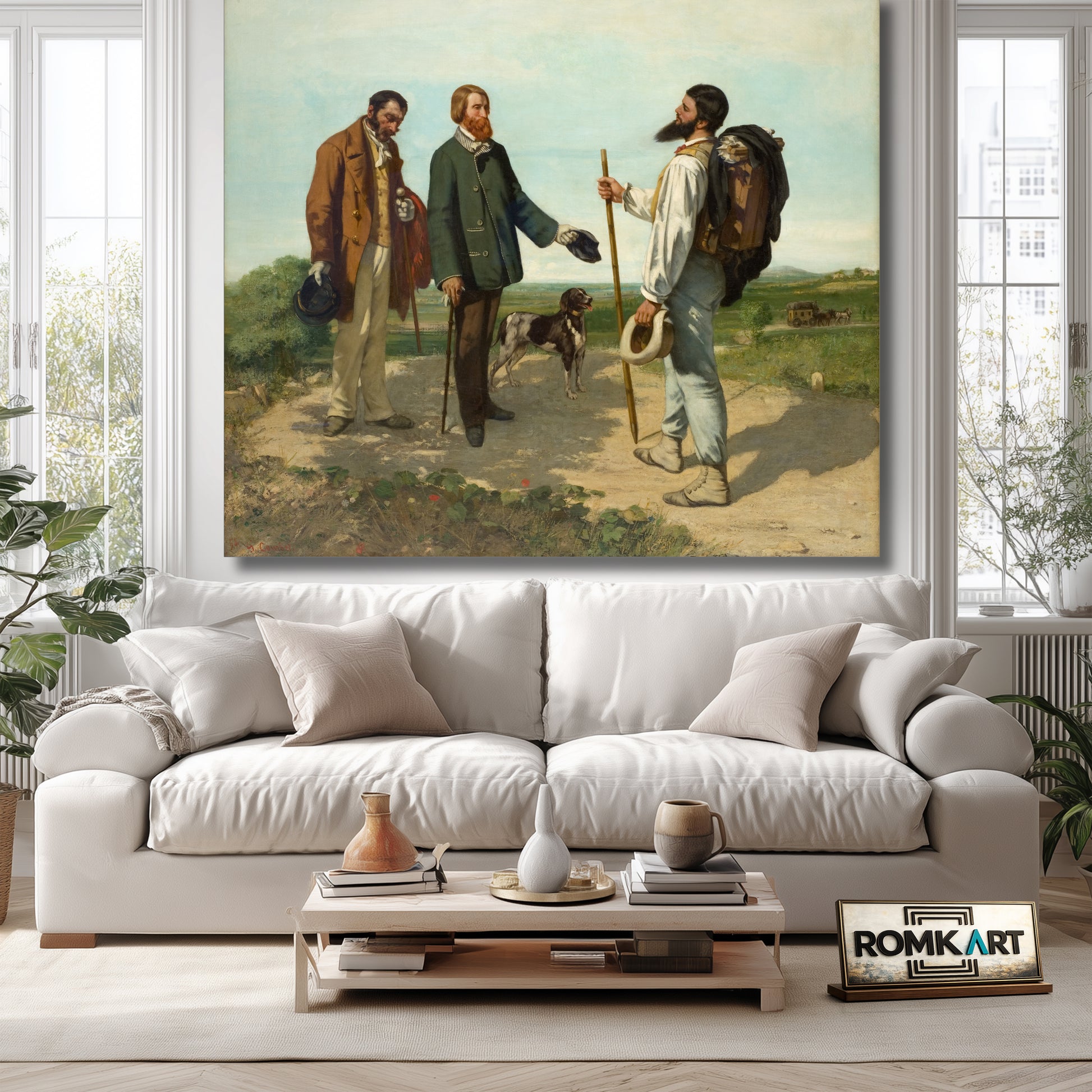 Gustave Courbet The Meeting Or Bonjour Monsieur Courbet 1854 – Reproduction