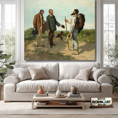 Gustave Courbet The Meeting Or Bonjour Monsieur Courbet 1854 – Reproduction