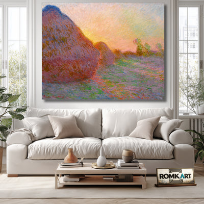 Claude Monet Meules Haystacks 1890-1891 – Reproduction