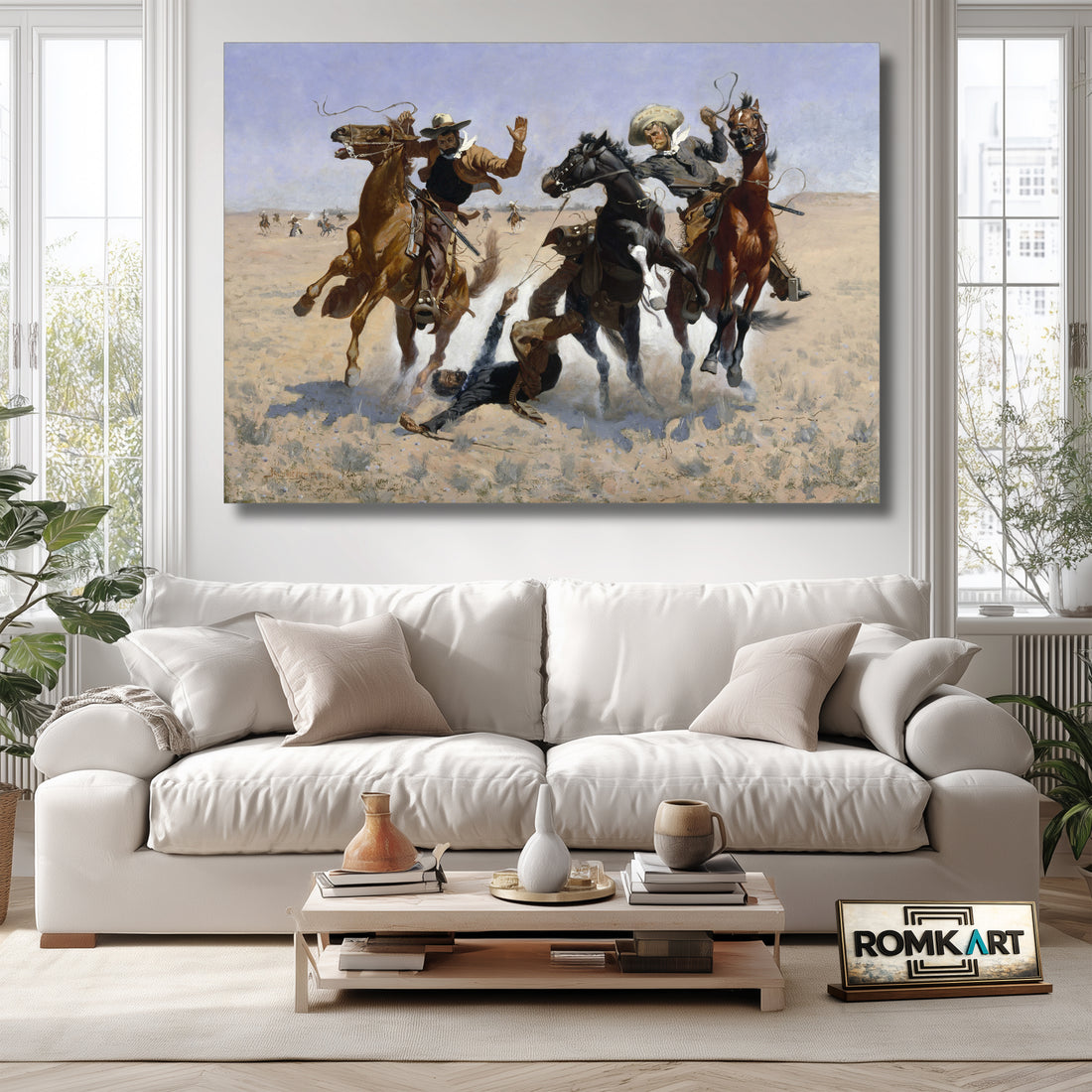 Frederic Remington Aiding A Comrade 1890 – Reproduction