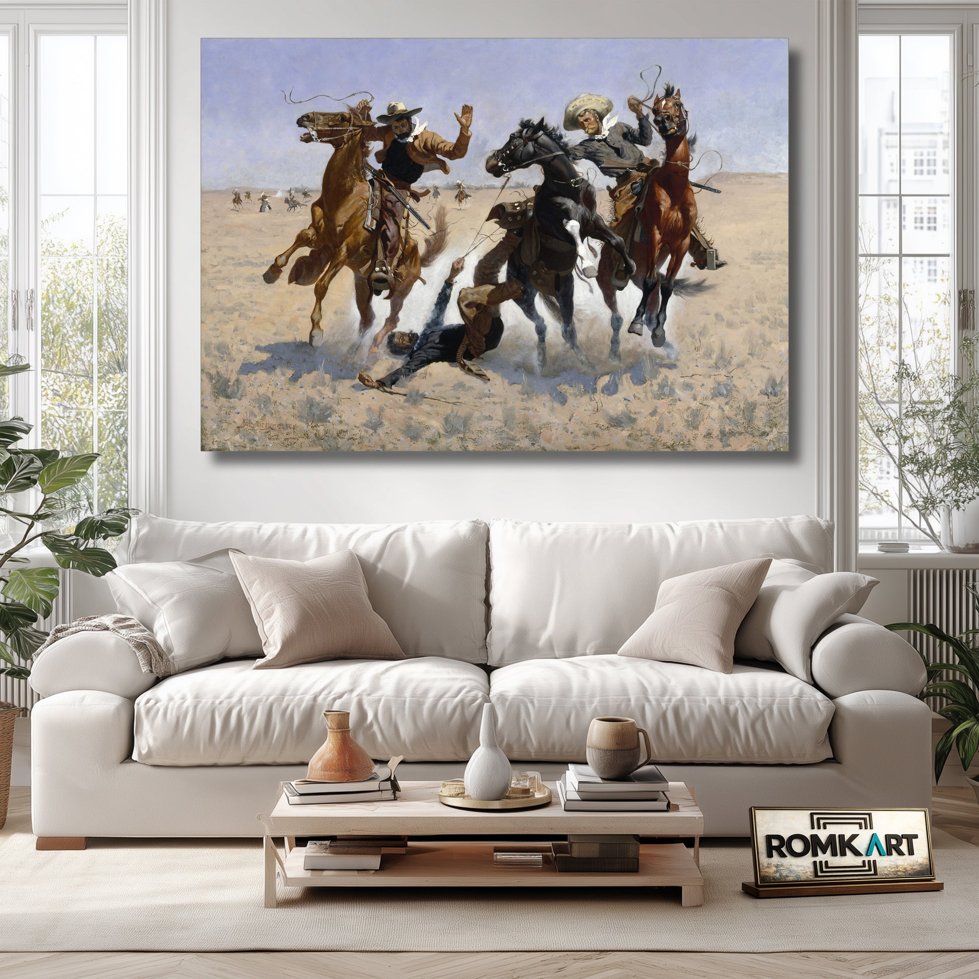 Frederic Remington Aiding A Comrade 1890 – Reproduction