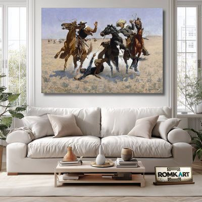 Frederic Remington Aiding A Comrade 1890 – Reproduction