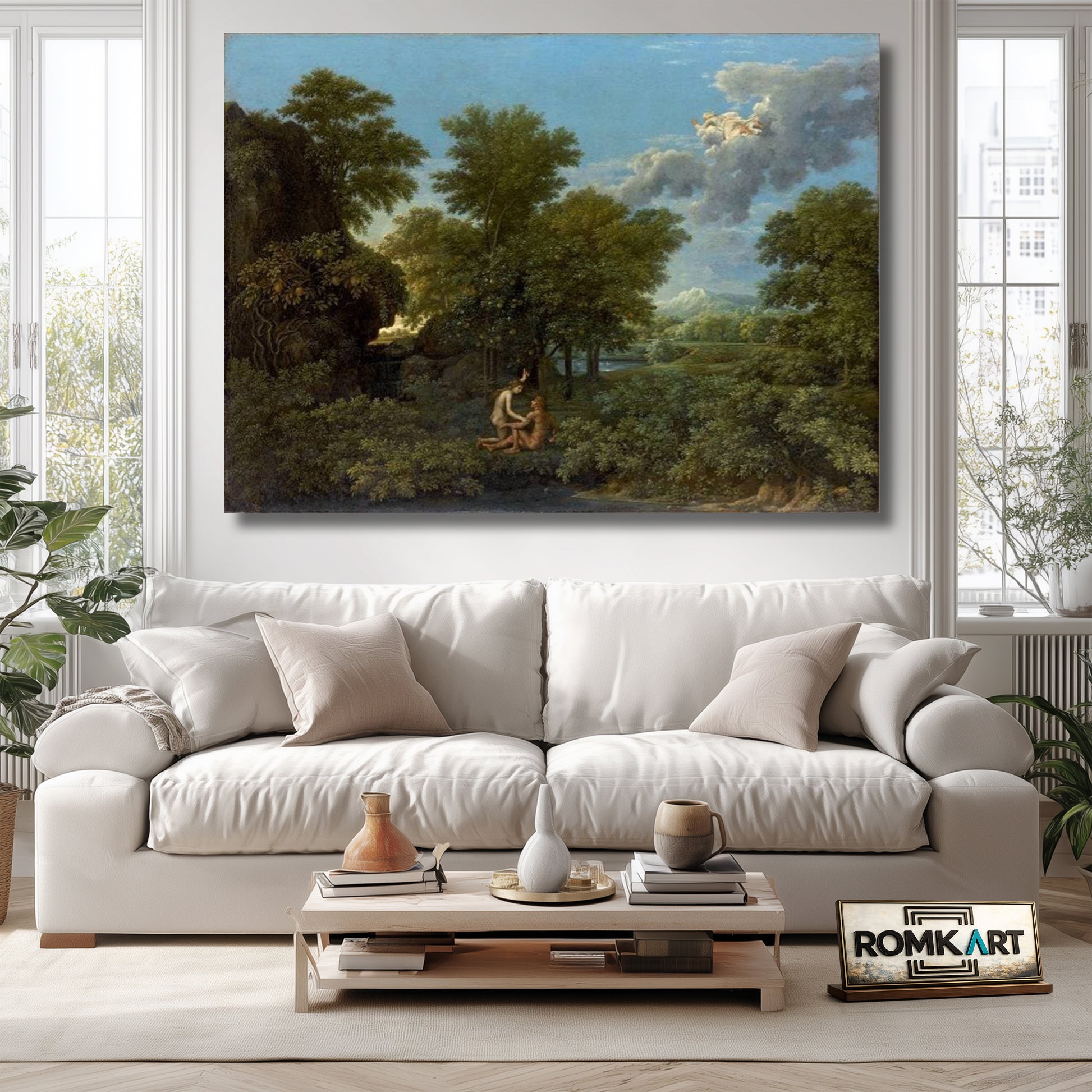 Nicolas Poussin Spring 1664 The Earthly Paradise – Reproduction