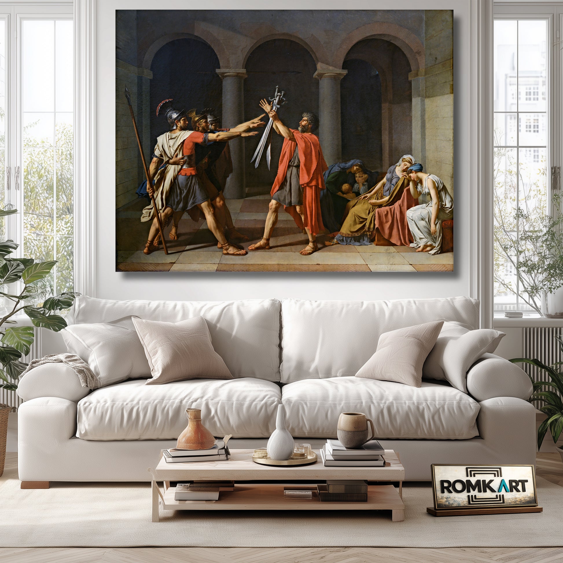Jacques-louis David Oath Of The Horatii 1786 – Reproduction