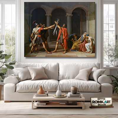 Jacques-louis David Oath Of The Horatii 1786 – Reproduction