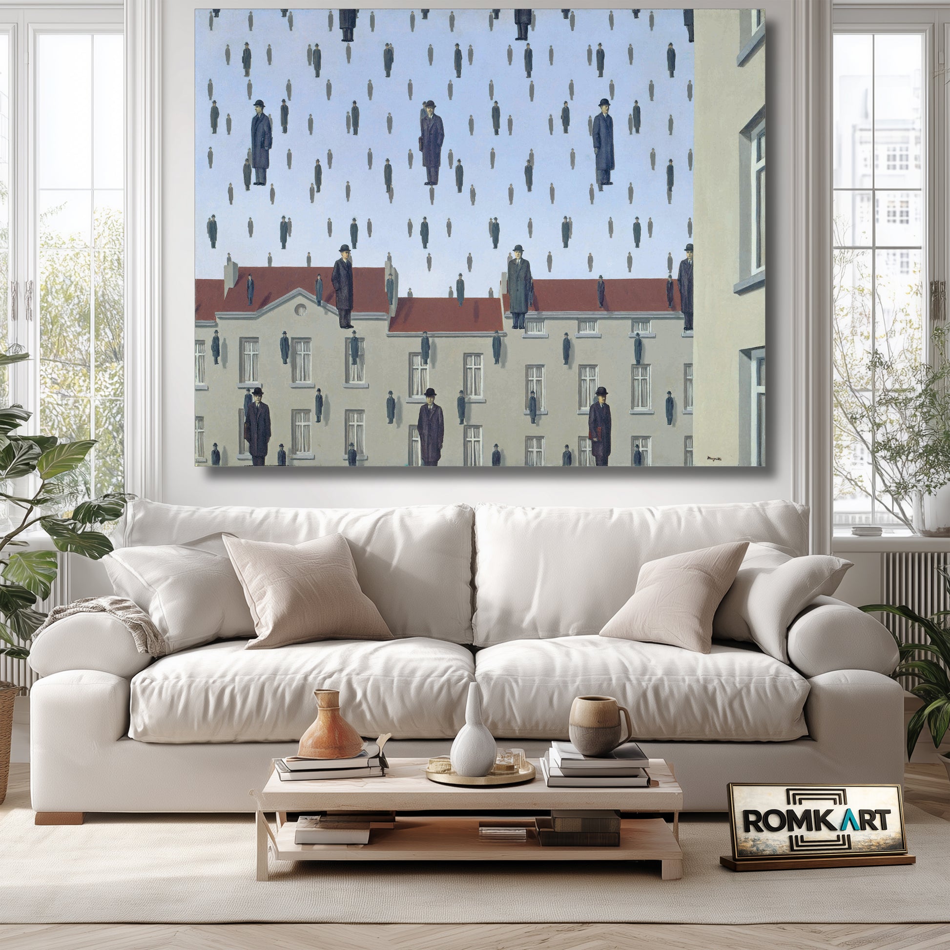 Rene Magritte Golconda 1953 – Reproduction