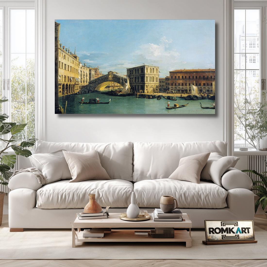 Canaletto The Rialto Bridge From The North In 1726-1727 – Reproduction