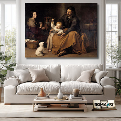 Bartolom Esteban Murillo The Holy Family With A Little Bird 1650 – Reproduction