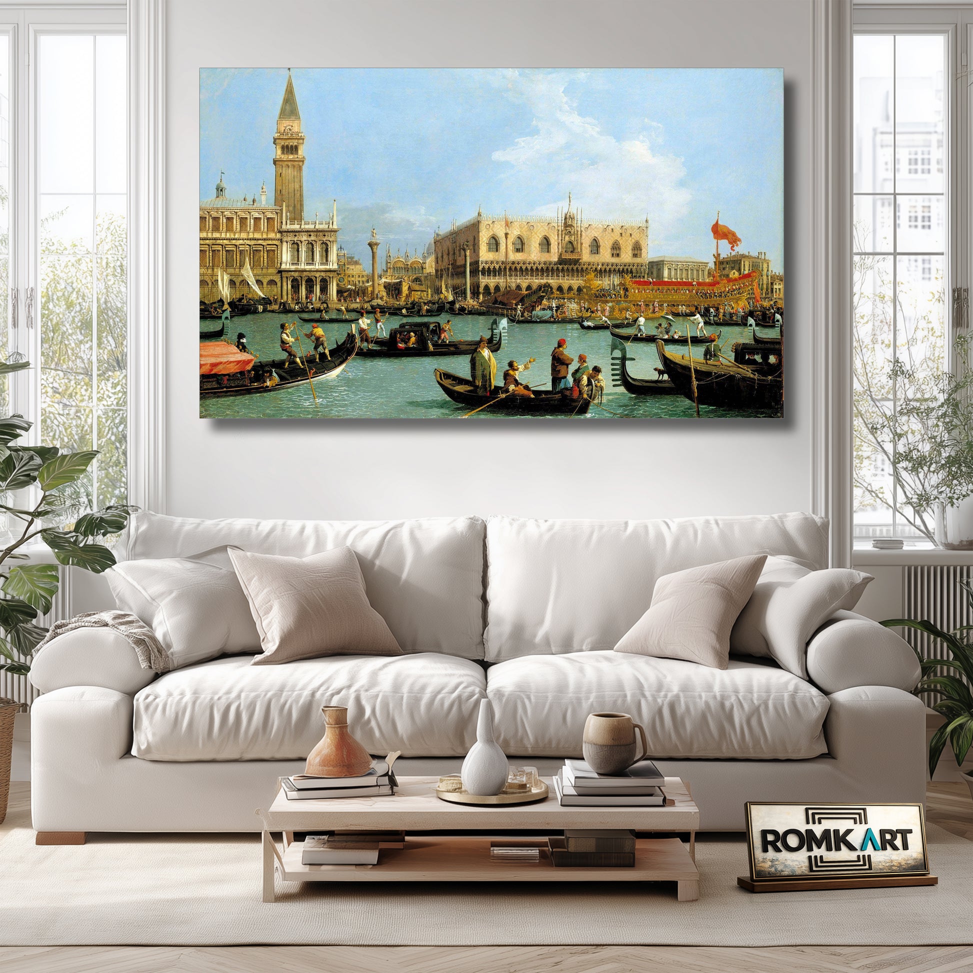 Canaletto The Bacino Di San Marco On Ascension Day 1733-1734 – Reproduction