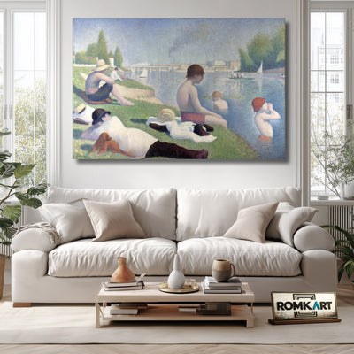 Georges Seurat Bathers At Asnires 1884-1887 – Reproduction