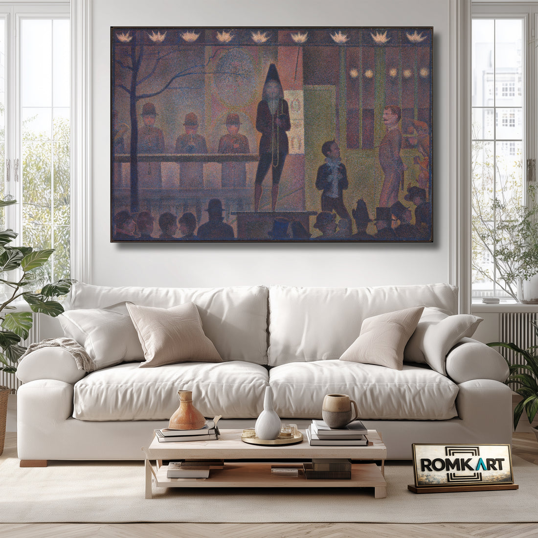 Georges Seurat Circus Sideshow 1887-1888 – Reproduction