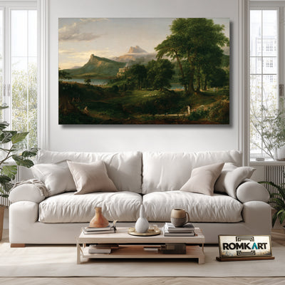 Thomas Cole The Course Of Empire The Arcadian Or Pastoral State 1836 – Reproduction