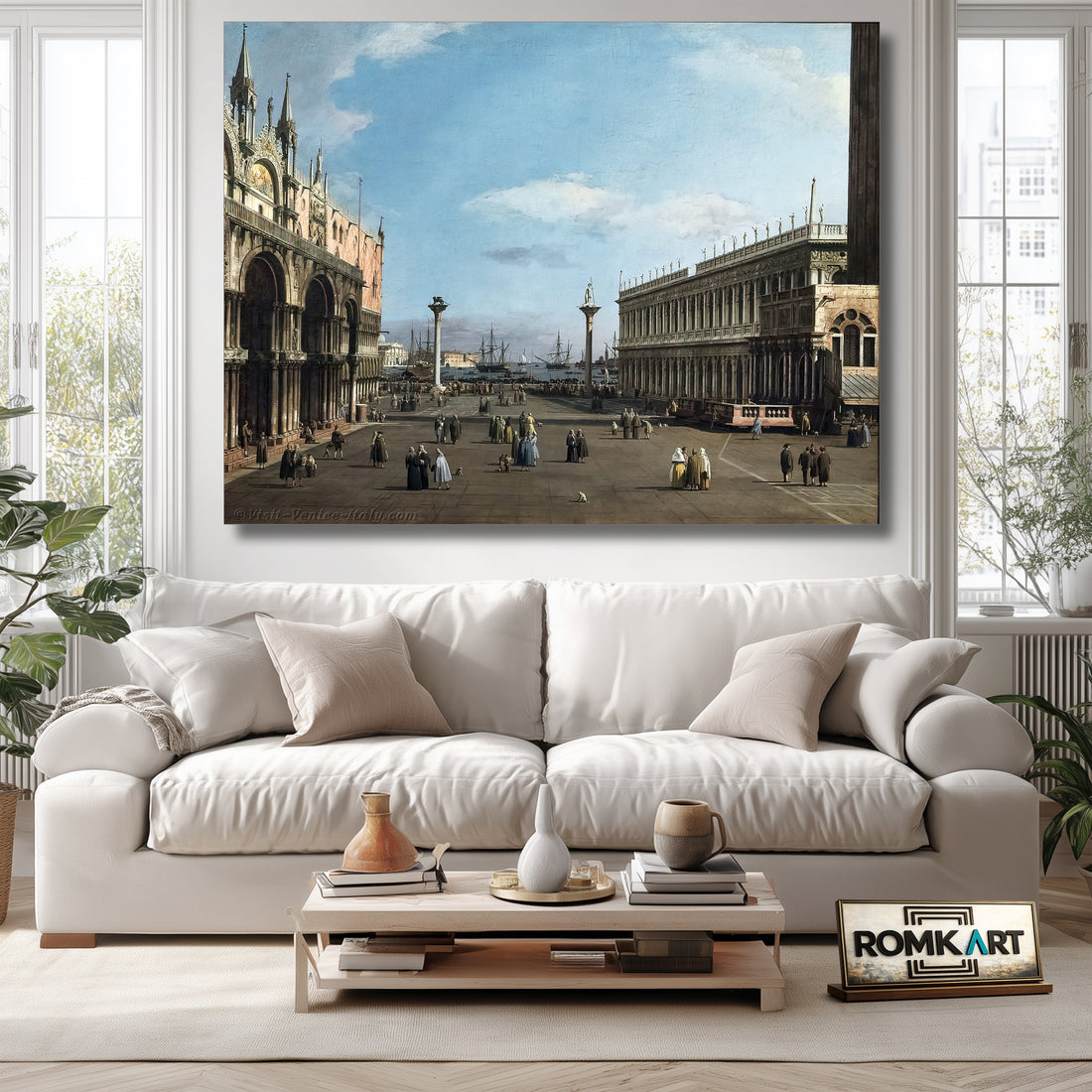 Canaletto Venice The Piazzeta And San Marco Library 1741 – Reproduction