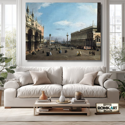 Canaletto Venice The Piazzeta And San Marco Library 1741 – Reproduction