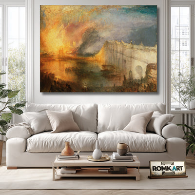 William Turner The Burning Of The Houses Of Lords And Commons 1834 – Reproduction