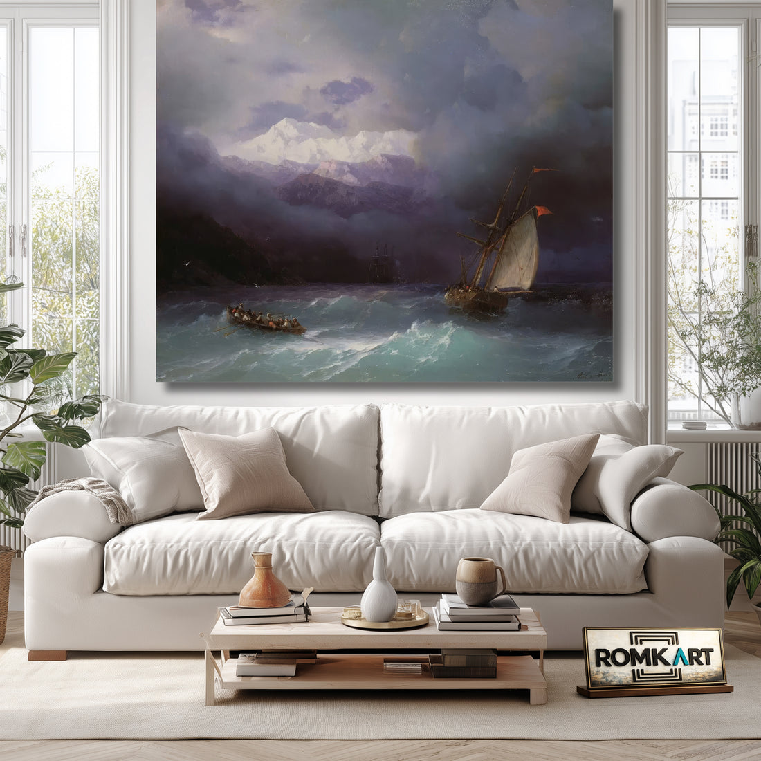 Ivan Aivazovsky Stormy Sea 1868 – Reproduction