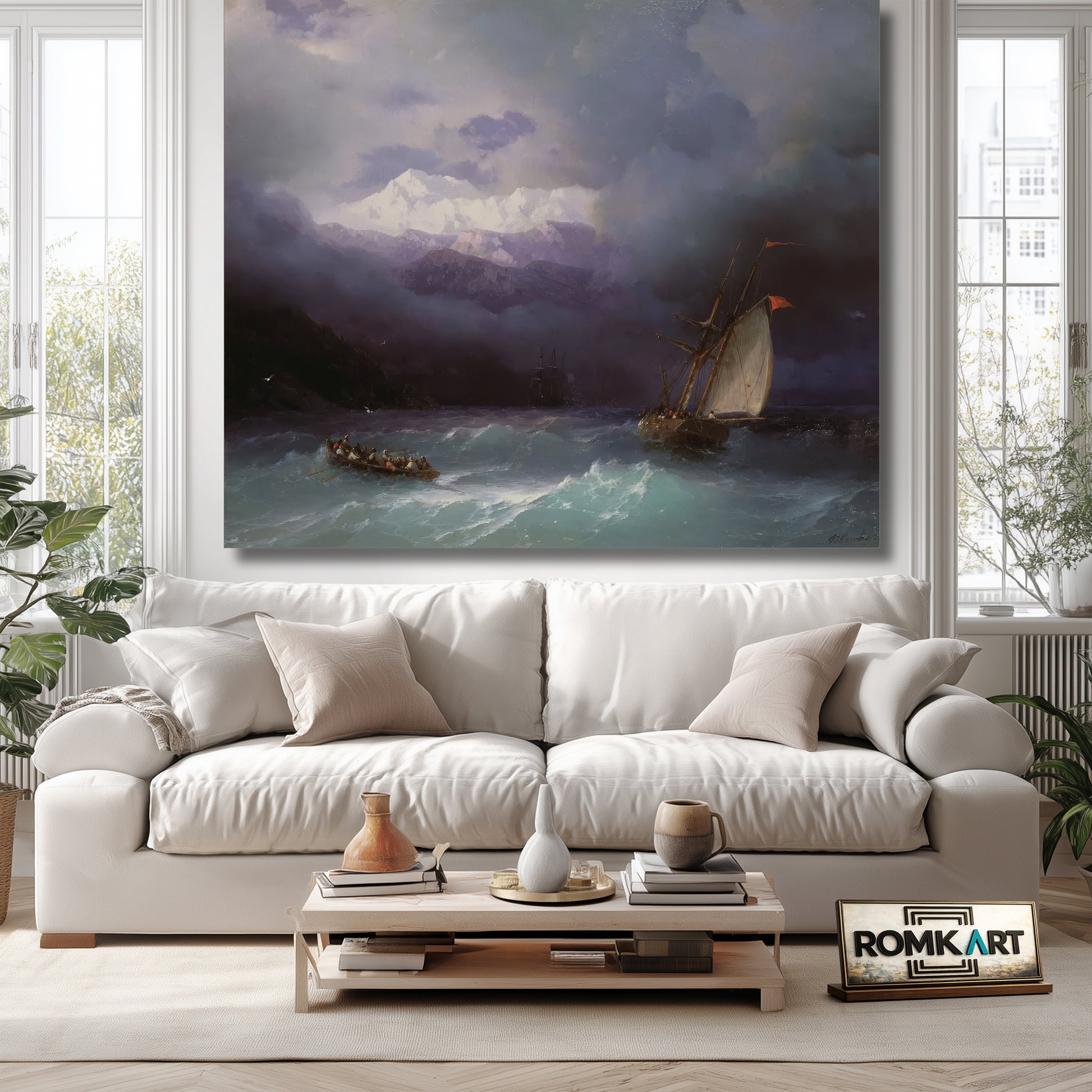 Ivan Aivazovsky Stormy Sea 1868 – Reproduction
