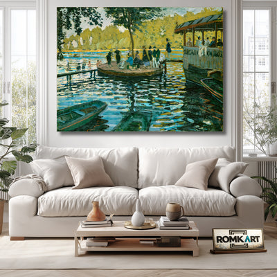 Claude Monet La Grenouillre 1869 – Reproduction