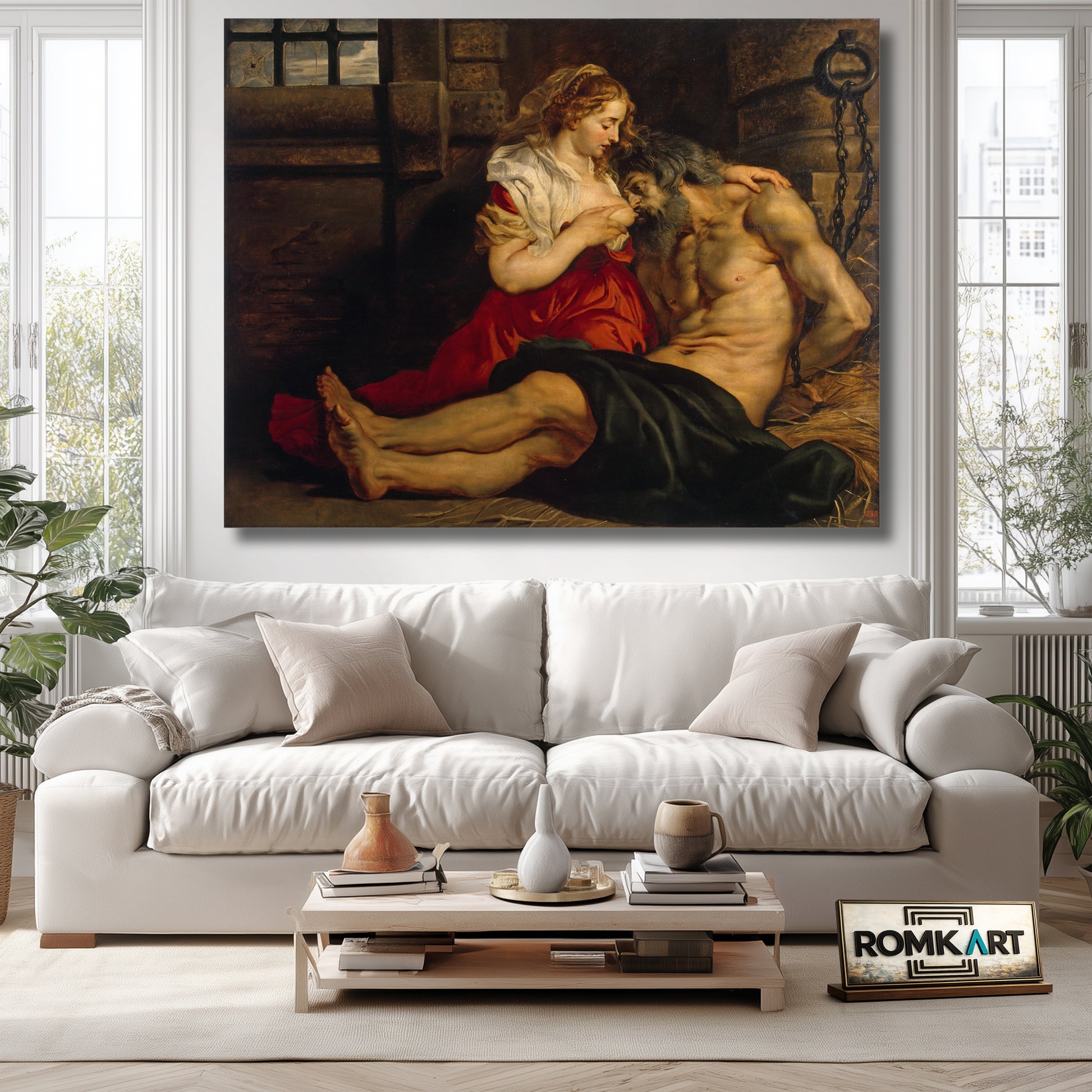 Peter Paul Rubens Roman Charity 1612 – Reproduction