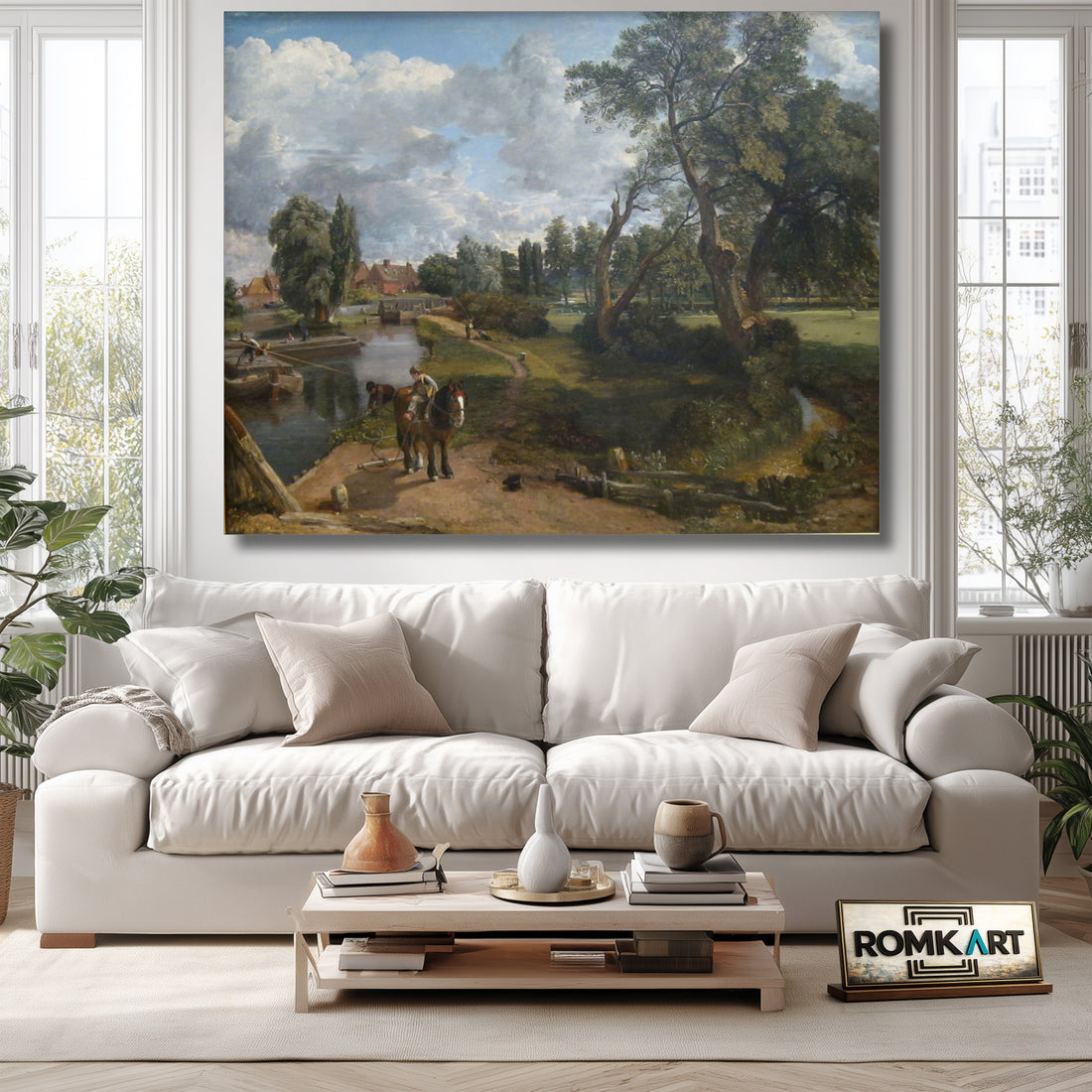 John Constable Flatford Mill Scene On A Navigable River 1816 – Reproduction