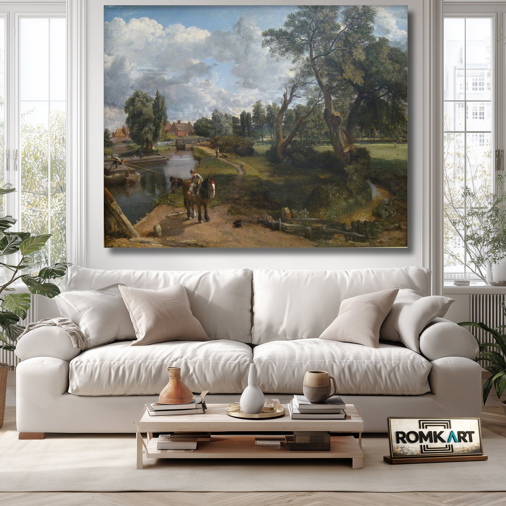 John Constable Flatford Mill Scene On A Navigable River 1816 – Reproduction