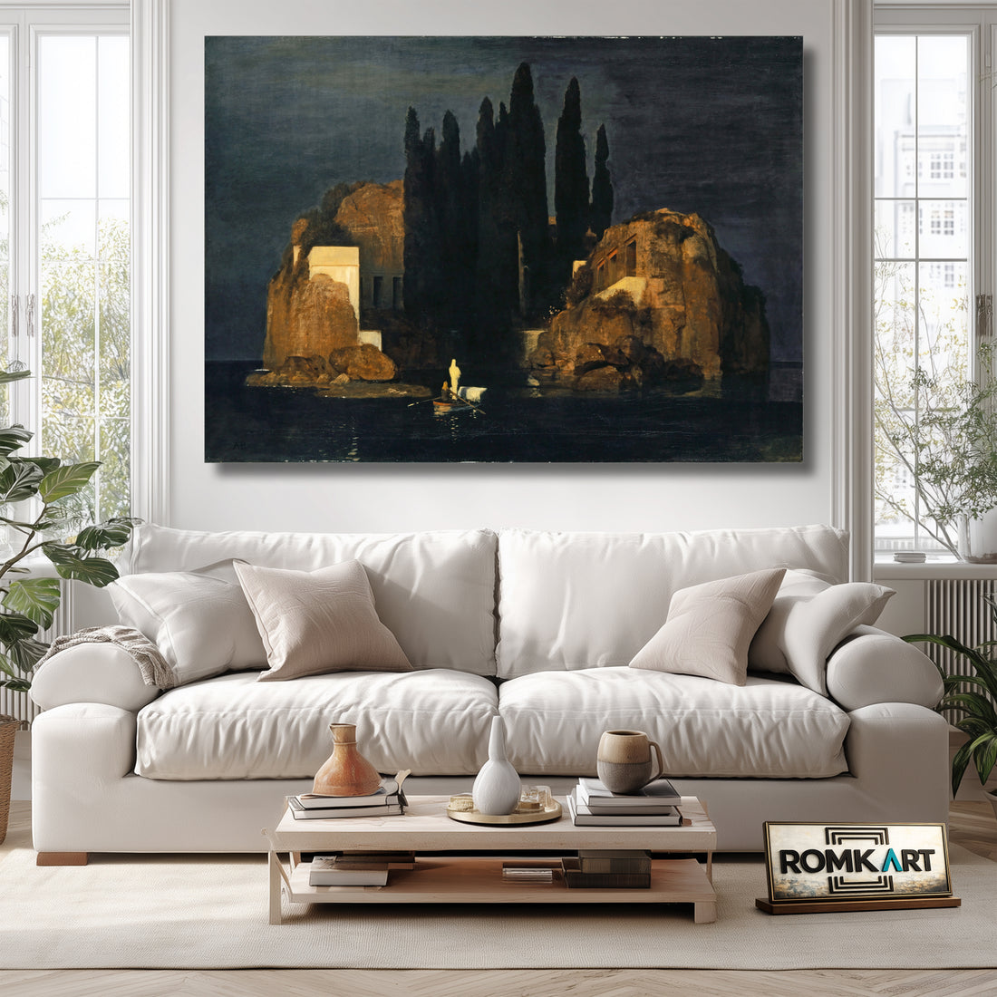 Arnold Bocklin Isle Of The Dead Basel Version 1880 – Reproduction