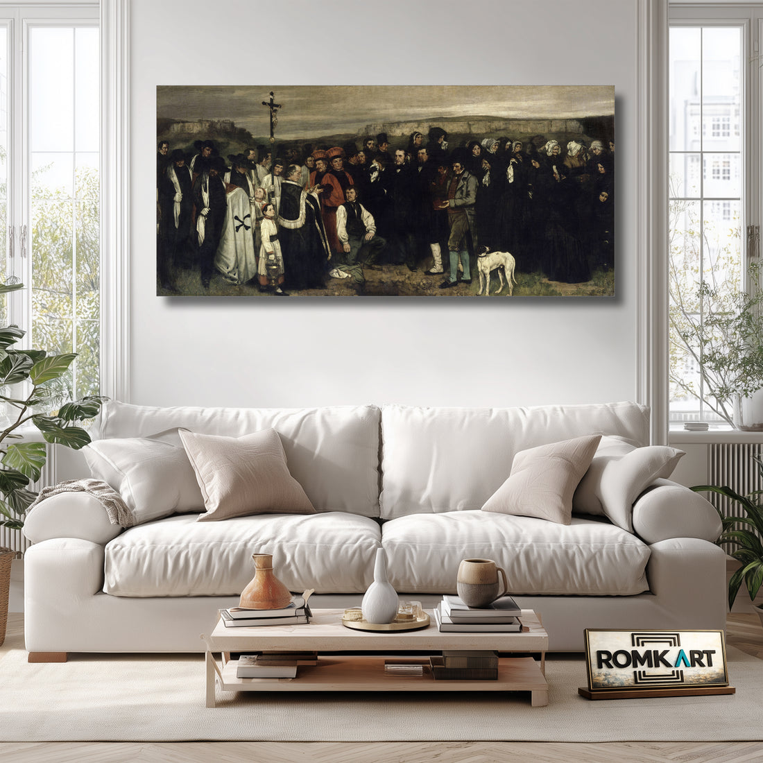 Gustave Courbet A Burial At Ornans 1850 – Reproduction