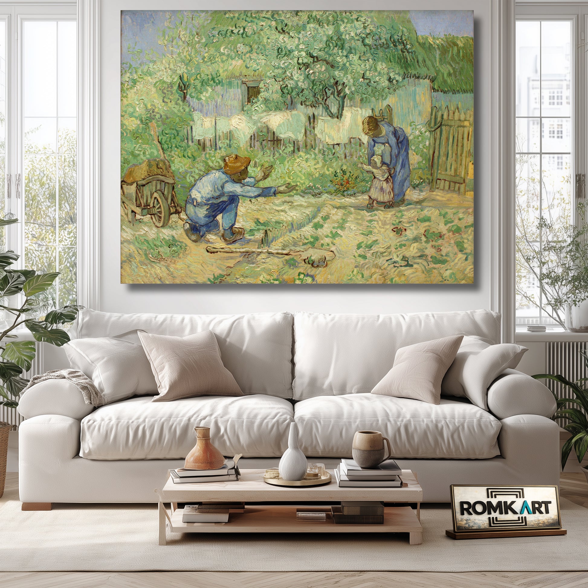 Vincent Van Gogh First Step - After Millet – Reproduction
