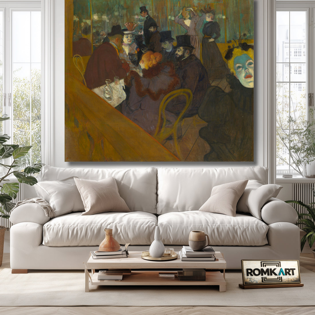 Henri De Toulouse-lautrec At The Moulin Rouge 1895 – Reproduction