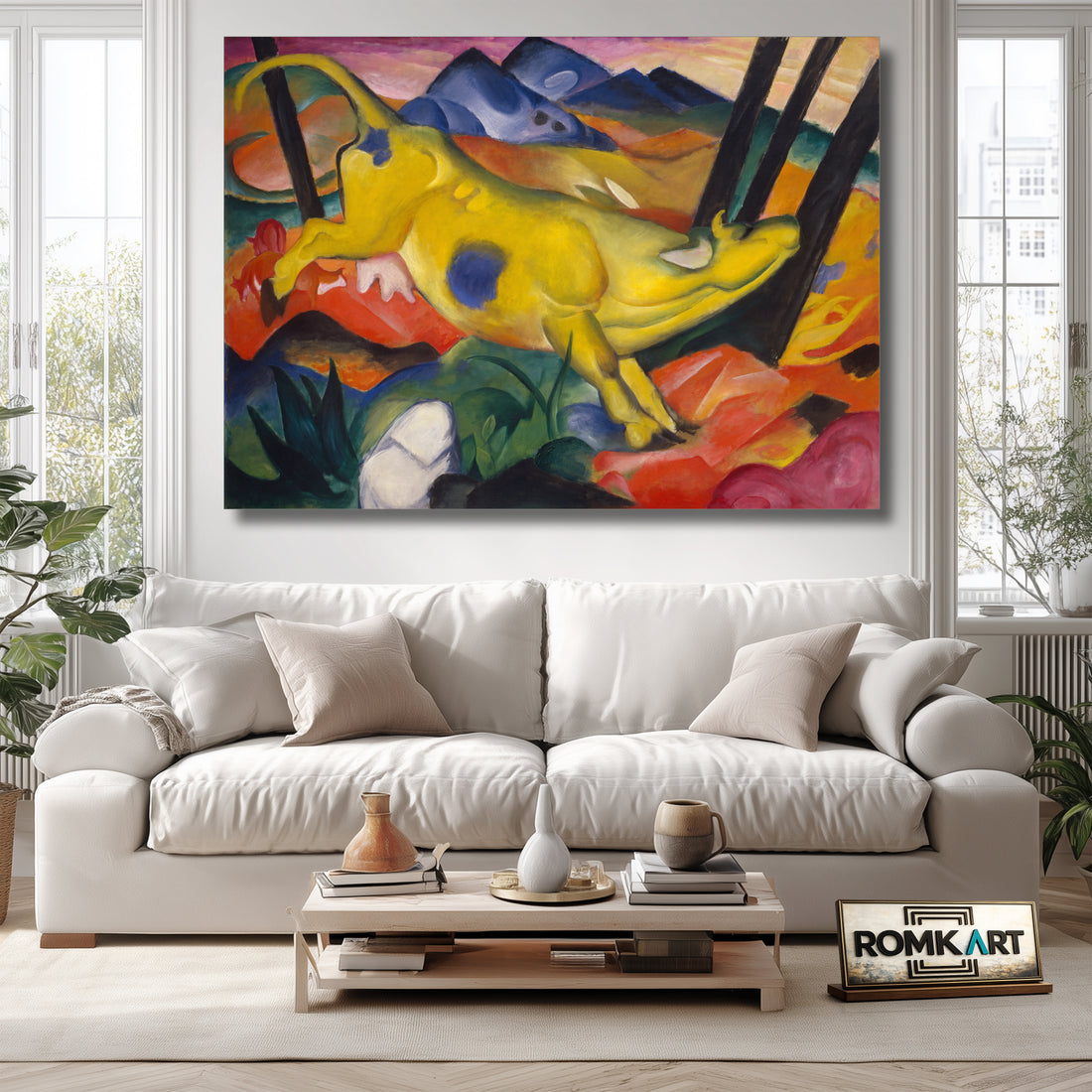 Franz Marc Yellow Cow 1911 – Reproduction